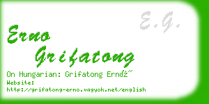 erno grifatong business card